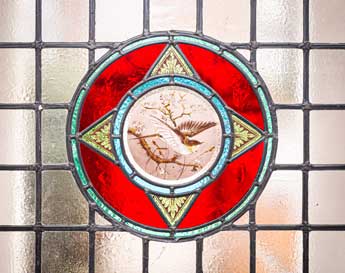 Evesham Place Dental - Stain glass window front door